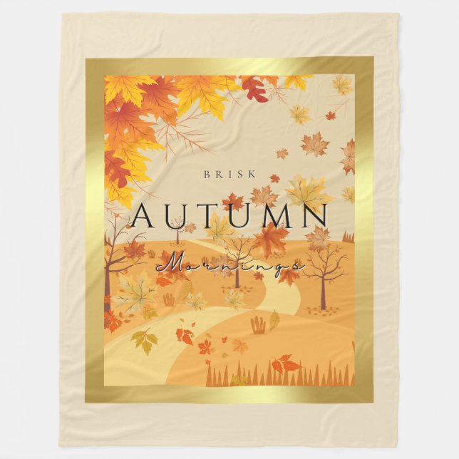 Manta Polar Otoño Brisk Mornings Fleece Blanket-Cosy Fall (Anverso)