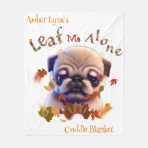 Otoño Caída Pug Puppy Depresión Soledad Dulce