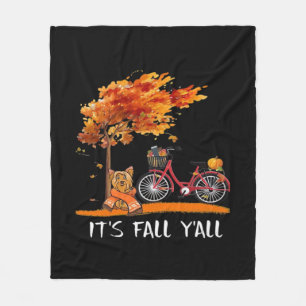 Manta Polar Otoño de Yorkshire Kawaii Yorkie es el otoño