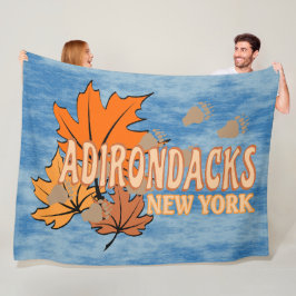 Manta Polar Otoño en los Adirondacks con hojas de otoño con os