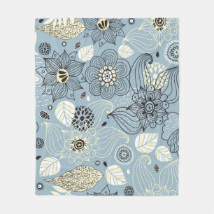 Manta Polar Otoño floral: Elegante diseño estacional