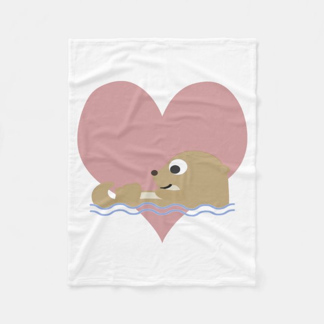 Manta Polar Otter Love (Anverso)