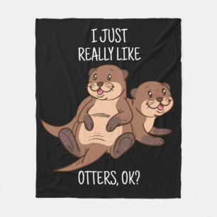 Manta Polar Otter Lover Mujeres Mar Otter Regalo para Hombres 
