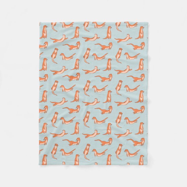Manta Polar Otter Pups Fleece Blanket (Anverso)