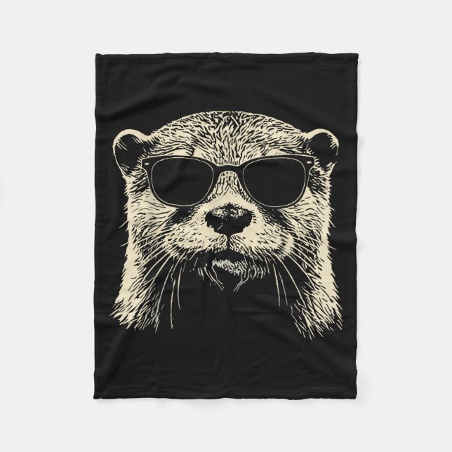 Manta Polar Otter Wearing Sungles Graphic Otter Shirt Men Wome (Anverso)