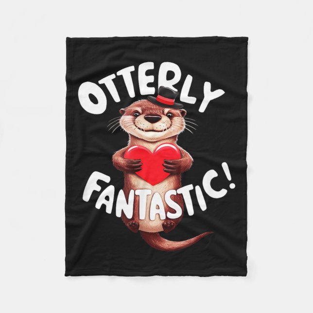 Manta Polar Otterly Fantastic Funny Sitive Quote Sea Lover Pun (Anverso)