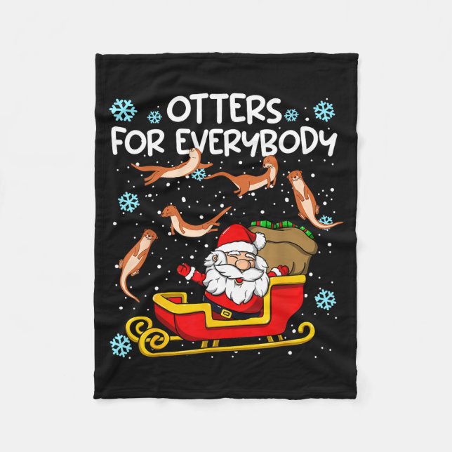 Manta Polar Otters For Everybody Santa Funny Christmas Otter  (Anverso)