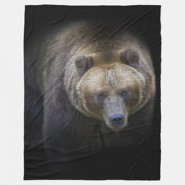 Manta Polar Ours Brun Grizzly Animal Vie Sauvage Forêt Jungle  (Anverso)
