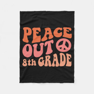 Manta Polar Out 8º Grado Grado Gracioso Retro 70 El Último Día