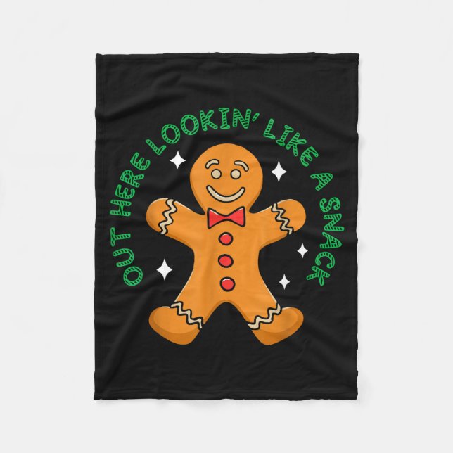 Manta Polar Out Here Looking Like A Snack Funny Boujee Xmas Gi (Anverso)