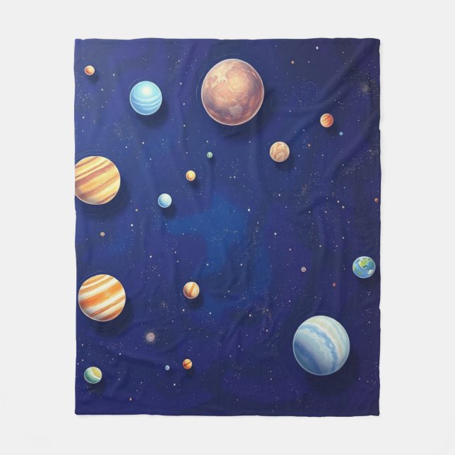 Manta Polar Out of This World Plush Fleece Throw Blanket (Anverso)