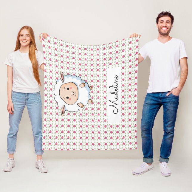 Manta Polar Oveja para bebés personalizada (In situ)