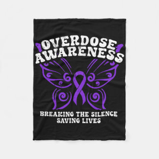 Manta Polar Overdose Awareness Purple Ribbon Drug Addiction 10