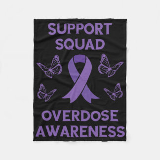 Manta Polar Overdose Awareness Support Squad Butterfly Purple 