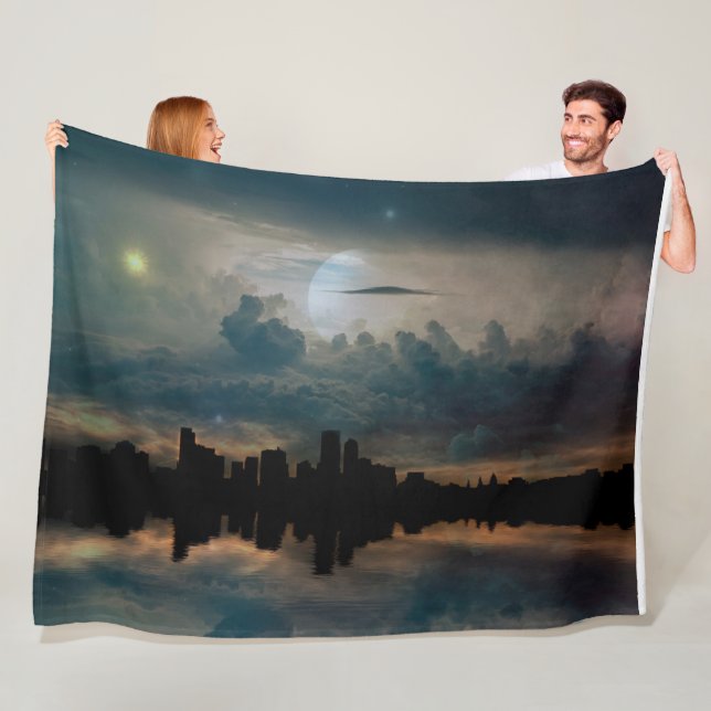 MANTA POLAR OVNI SOBRE LA CIUDAD (In situ)