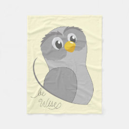 Manta Polar Owl-Be Wise Fleece Blanket