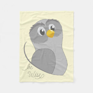 Manta Polar Owl-Be Wise Fleece Blanket