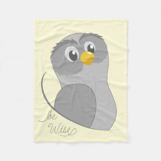 Manta Polar Owl-Be Wise Fleece Blanket