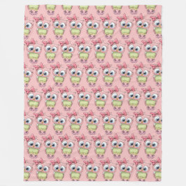 Manta Polar Owl Fleece Blanket