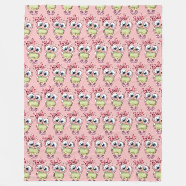Manta Polar Owl Fleece Blanket (Anverso)