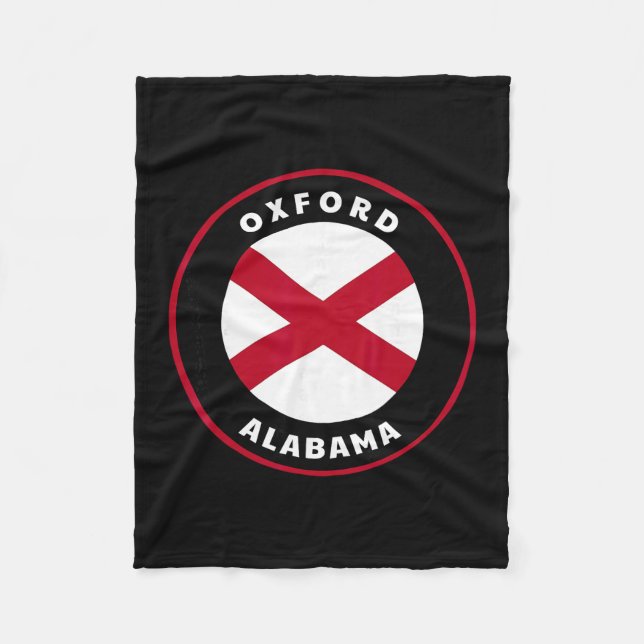 Manta Polar Oxford Alabama Al State Flag Badge Vacation  (Anverso)
