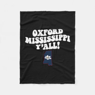 Manta Polar Oxford Mississippi Y'all Ms Vacaciones del Sur