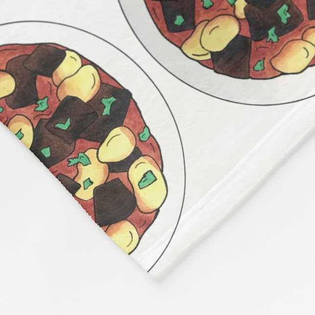 Manta Polar Oxtail y habas anchas preparan comida jamaiquina (Esquina)