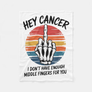 Manta Polar Oye Cáncer No Tengo Suficientes Dedos Medianos Par