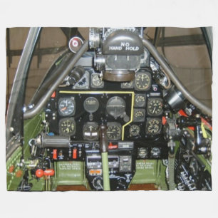 MANTA POLAR P-51 CARLINGA, AVIADORES DE TUSKEGEE (COLAS ROJAS)