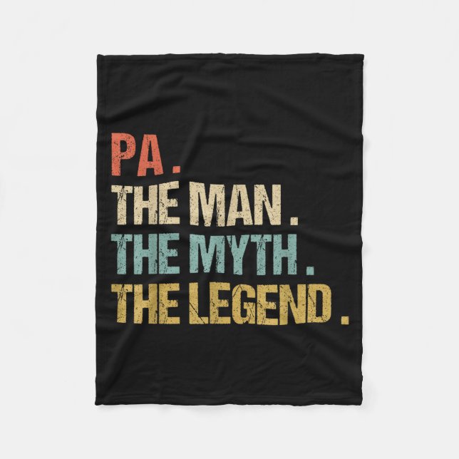 Manta Polar Pa The Man Myth Legend Shirt Funny Father Dad Chri (Anverso)