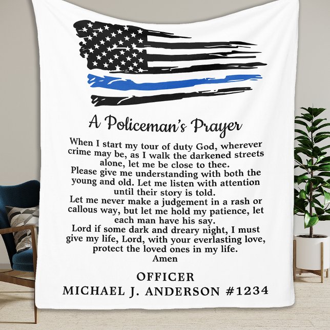 Manta Polar Pabellón de los policías de la delgada línea azul  (Subido por el creador)
