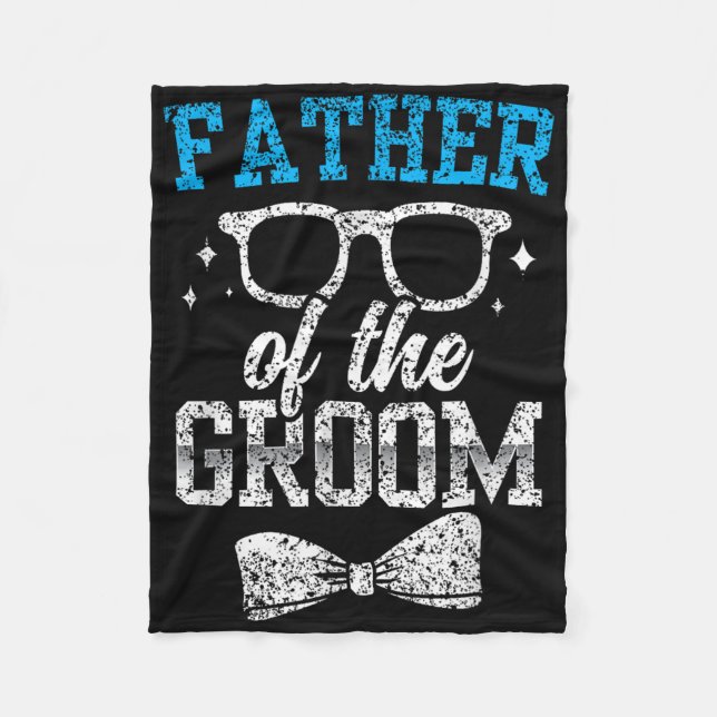 Manta Polar Padre De La Fiesta Groom Boda Bachelor (Anverso)