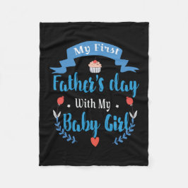 Manta Polar Padre, el día de mi primer padre con mi bebé