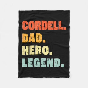 Manta Polar Padre Hero Leyenda Nombre Personalizado Padres D