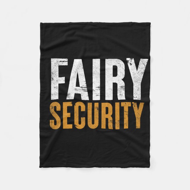 Manta Polar Padres divertidos Lazy Easy Costume Fairy Security (Anverso)