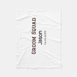 Manta Polar Padrinos de boda despedida de soltero agregar nomb