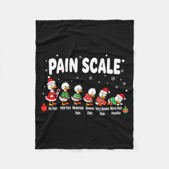 Manta Polar Pain Scale Christmas Goose Funny Nurse Christmas I (Anverso)