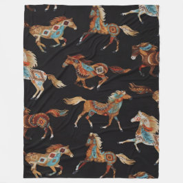 Manta Polar Painted Ponies Fleece Blanket