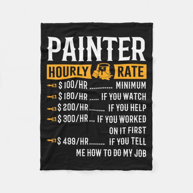 Manta Polar Painter Hourly Rate Funny Painter  (Anverso)