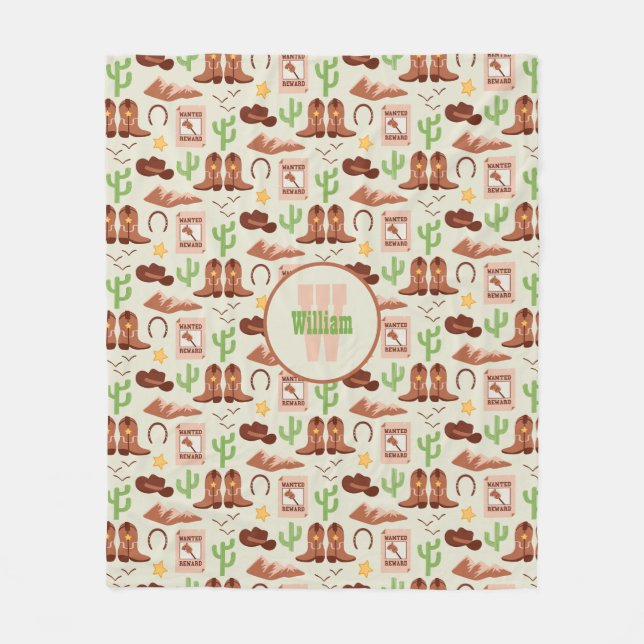 Manta Polar País Vaquero Boots Palo Desierto de Caballo Occide (Anverso)