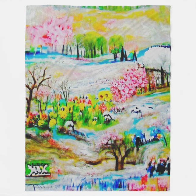 Manta Polar Paisaje acuático 2 (Anverso)