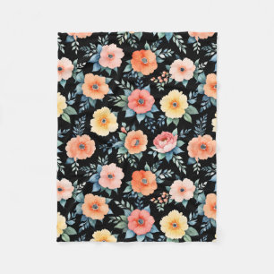 Manta Polar Paisaje Bloomático Nocturno