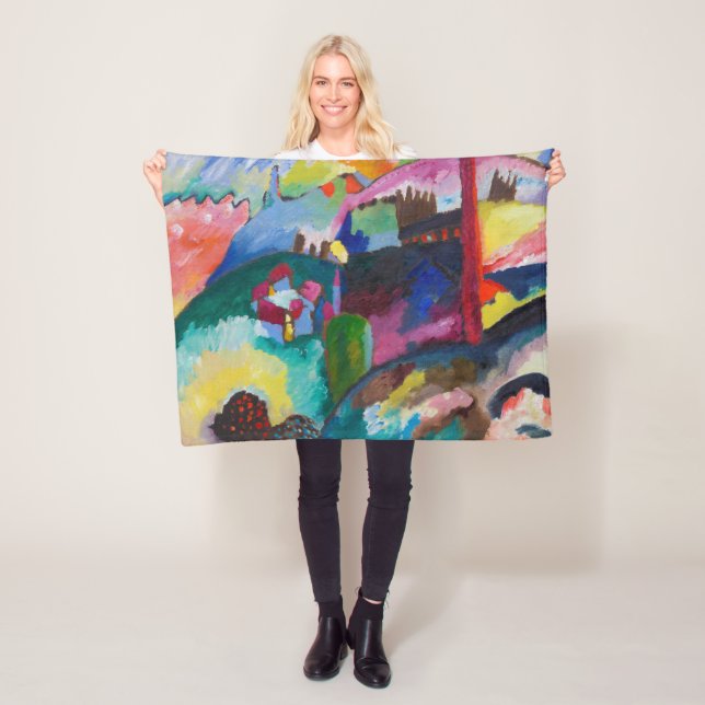 Manta Polar Paisaje con chimenea de fábrica, Wassily Kandinsky (In situ)