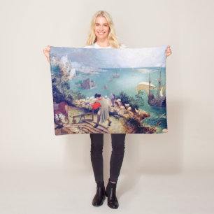 Manta Polar Paisaje con la caída de Icarus, Pieter Bruegel
