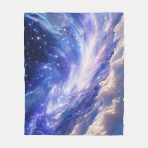 Manta Polar Paisaje Cósmico: Nebulosa giratoria y noche estrel
