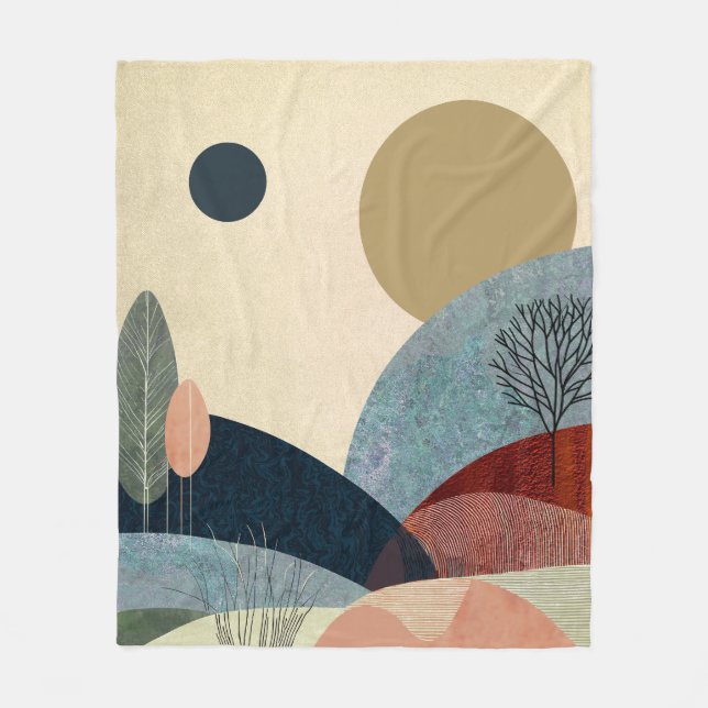 Manta Polar Paisaje de Fantasy Hills (Anverso)