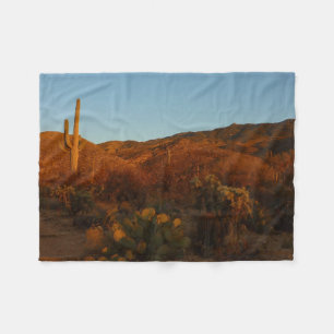 Manta Polar Paisaje del desierto de Saguaro Sunset I Arizona