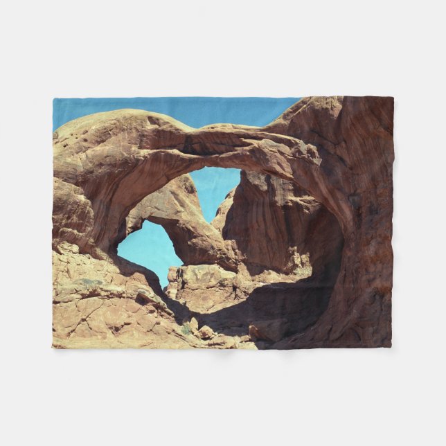 Manta Polar Paisaje del desierto de Utah en doble arco (Frente (Horizontal))