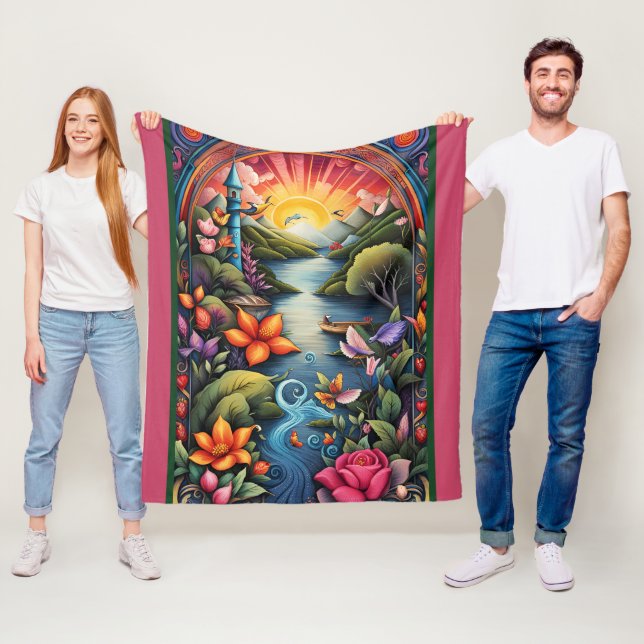 Manta Polar Paisaje del libro de cuentos 1 (In situ)