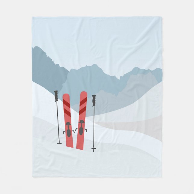 Manta Polar Paisaje invernal (Anverso)